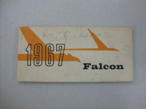 1967 ford falcon original owner&#039;s manual