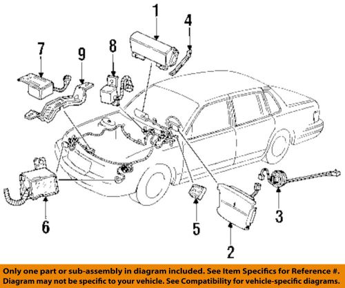 Lincoln ford oem 89-91 continental air bag-clockspring e9oy14a664b