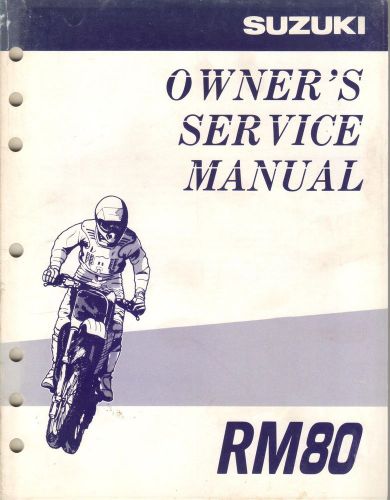 1998 suzuki motorcycle rm80 owner&#039;s service manual 99011-02b73-03a  (367)