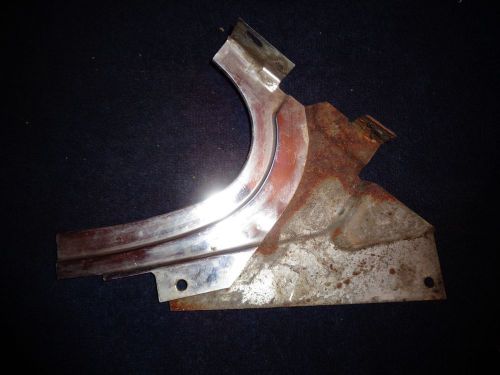 1955 1956 1957 chevrolet 2-dr hardtop quarter window dogleg stainless molding-lh