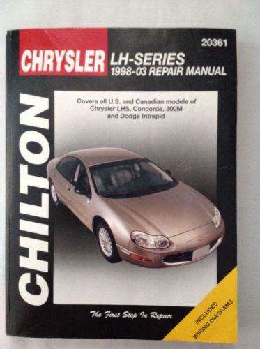 Chilton chrysler lh series 1998-03 repair manual with wiring diagrams