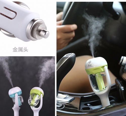 Gift 12v car fragrance humidifier cigarette lighter portable appliances green