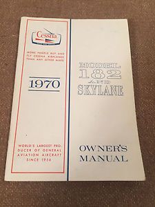 Vintage cessna model 182 and skylane owners manual 1970 182n nice