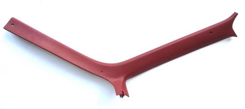 86-91 ford xlt f-150 f-250 bronco truck a-pillar window trim red passenger 89 90