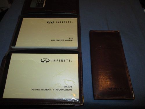 1996 infiniti i30 i 30  owners manual set w/ case