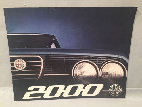 Factory orig 1971 alfa romeo 2000 berlina deluxe 24 pg sales brochure  no res