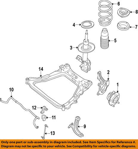 Nissan oem 402023sh0a front wheel bearing & hub assy