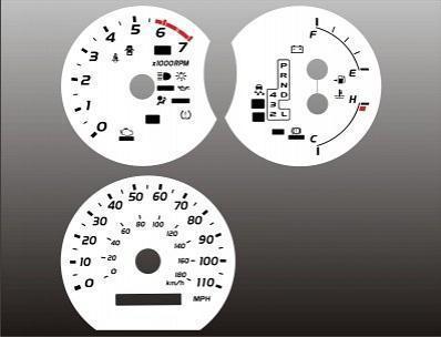 2004-2005 toyota 4runner instrument cluster white face gauges 04-05 4 runner