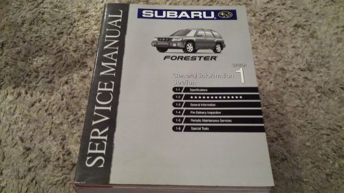1999 subaru forester oem general service manual section 1