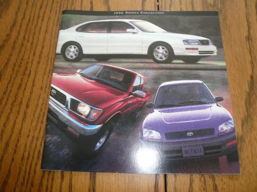 1996 toyota camry corolla quest celica paseo avalon tacoma rav4 sales brochures