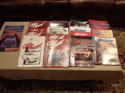 Huge lot of alfa romeo owners club magazines 1979 to 2000 - over 200 magazines!