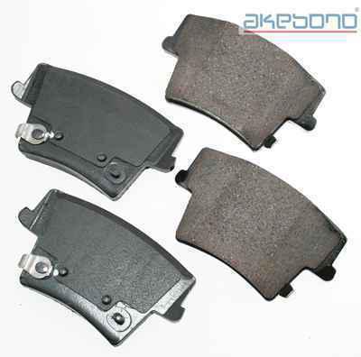 Akebono act1057 brake pad or shoe, rear-proact ultra premium ceramic pads