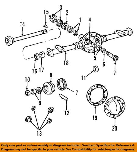 Gm oem rear differential-bearing spacer 12471330