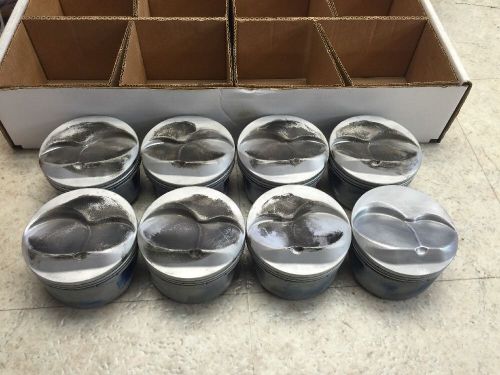 Je 360 sbc sprint car pistons 4.020 bore 1.225ch .450 dome 23 degree imca chevy