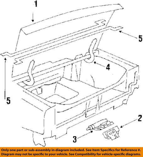Gm oem trunk-lock or actuator latch release 20513755