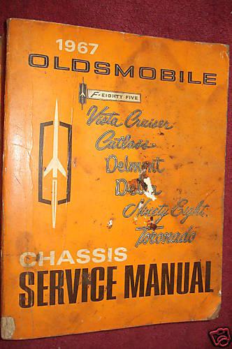 1967 oldsmobile shop book / service manual / original olds book all models