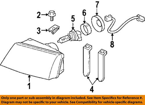 Mercury oem 3w3z13008fa headlight-headlamp assembly