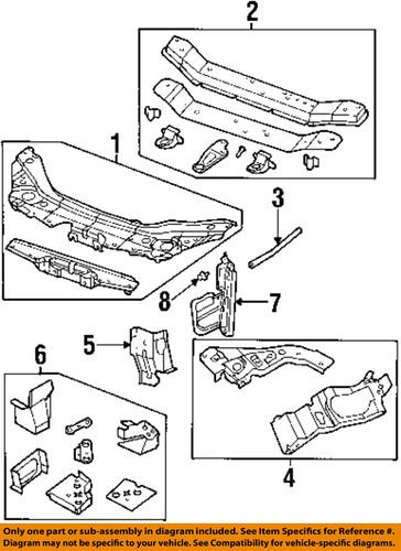 Mopar oem 4814722ac radiator support-upper tie bar