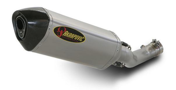 Akrapovic slip-on muffler hexagonal ti/ti/cf for kawasaki zx-6r 2009-2012