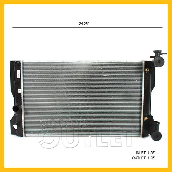 09 10 toyota corolla ce matrix radiator 1.8 auto w/toc 2009 2010 new at 2 row