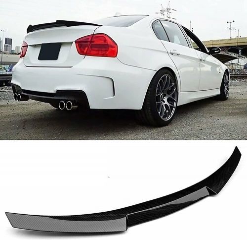 For bmw 3 series sedan m3 e90 m4 style rear spoiler trunk wing carbon fiber look