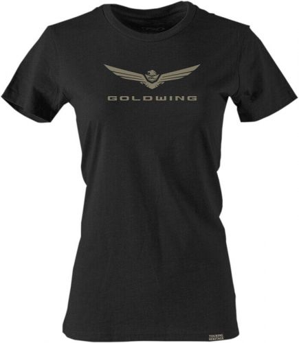 Factory effex honda gold wing bold women&#039;s short sleeve shirt black