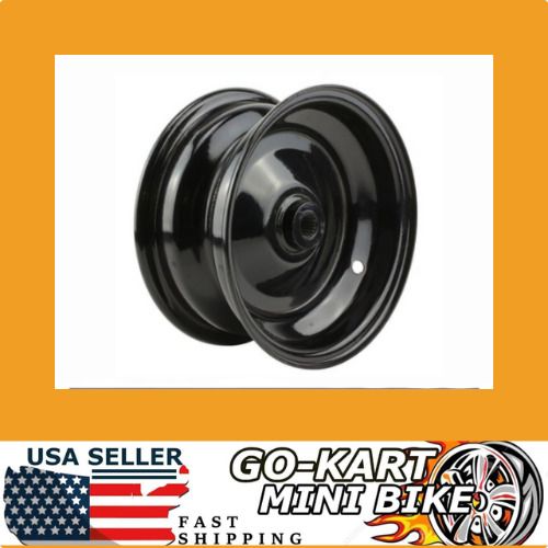 8.5&#034; x 3.75&#034; rear rim assembly for coleman kt196 go-kart  - s1