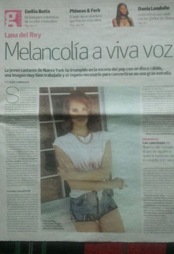 *lana del rey article newspaper spanish article 2012-