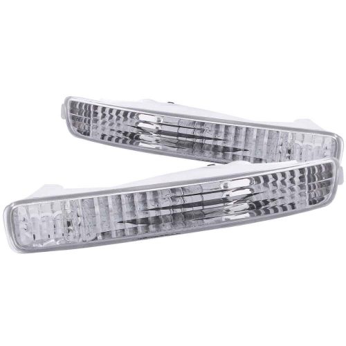 Anzo euro crystal parking lights set chrome for 1996-1997 honda accord 511009