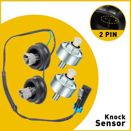 2set knock sensors gm harness wiring oe 10456603 for 12601822 chevy silverado c5