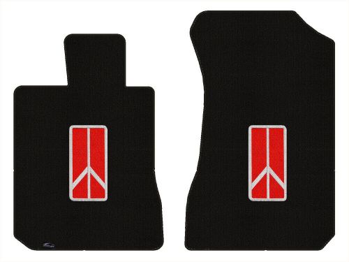 Lloyd loop front mats for &#039;91-96 regency w/oldsmobile emblem red