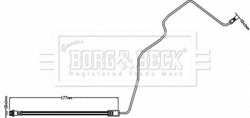 Brake hose fits volvo xc70 mk2 3.0 08 to 16 hydraulic b&amp;b 31261885 31305088 new