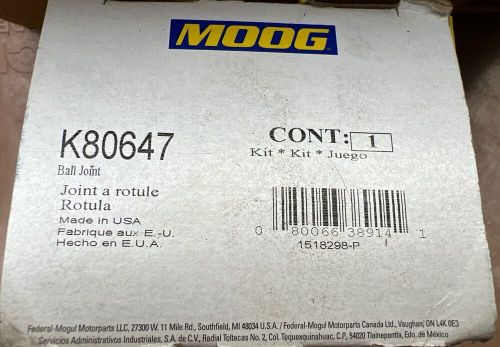 Suspension ball joint moog k80647 nissan