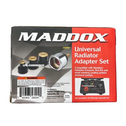 Maddox md5b1 universal radiator adapter set cooling system tester