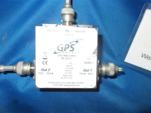 Gps source 2-way gps splitter ( p/n..s12-7f )