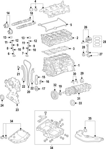 Genuine mitsubishi engine camshaft follower 1032a103