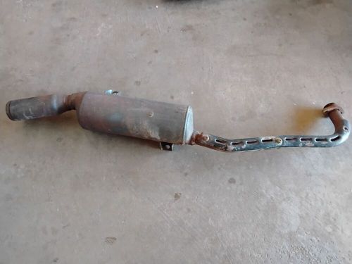 1984 honda atc125m atc 125 m exhaust muffler header pipe heat shield