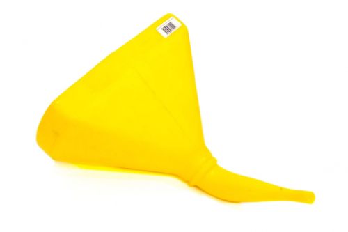 Scribner plastics funnel - 14in 45 deg. d-shape yellow 6115y