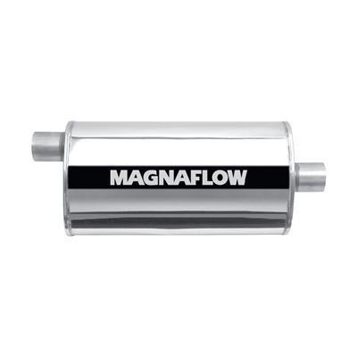 Two (2) magnaflow 14909 mufflers 3.50" inlet/3.50" outlet stainless polished