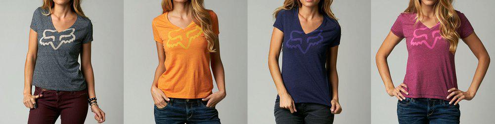 Fox racing womens rational v-neck t-shirt 2013