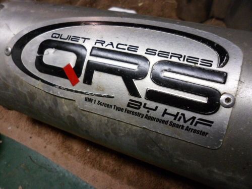 Quiet race series exhaust muffler hmf screen type used unknown fitment