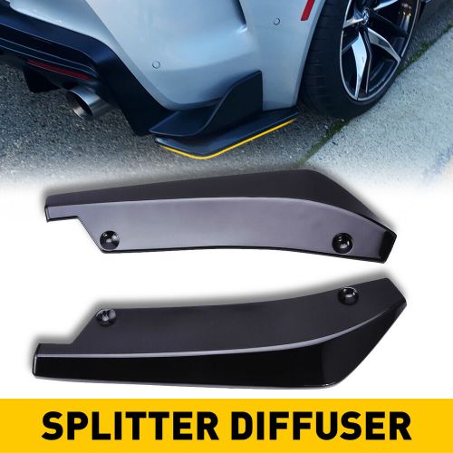 For ford rear mustang spats 01-21 bumper lip diffuser splitter canard spoiler a+