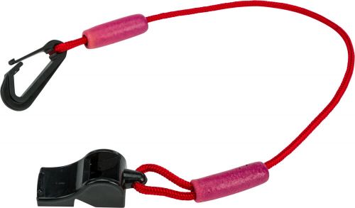 Wps - lvw-17 red - floating whistle w/lanyard (red)