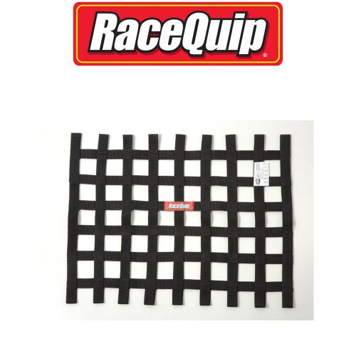 Racequip 725005 black sfi safety ribbon window net sprint car circle track 24x18