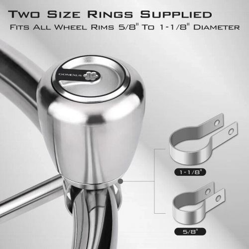 Gomexus boat steering wheel knob,316 stainless steel suicide wheel knob spinner