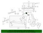 Genuine gm lower control arm cam 11602558