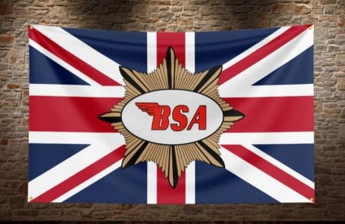 Bsa workshop/mancave advertising fan flag/banner