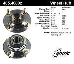 Centric parts 405.46002e rear hub assembly