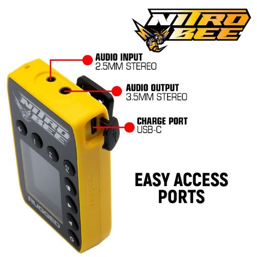 Nitro bee race receiver free earbuds uhf radio raceceiver imca circle track imsa