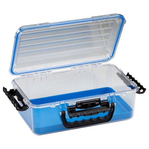 ​plano guide series™ waterproof case 3700 - blue/clear airtight storage